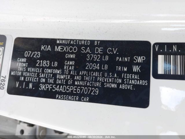 2023 KIA FORTE 3KPF54AD5PE670729 Photo 8