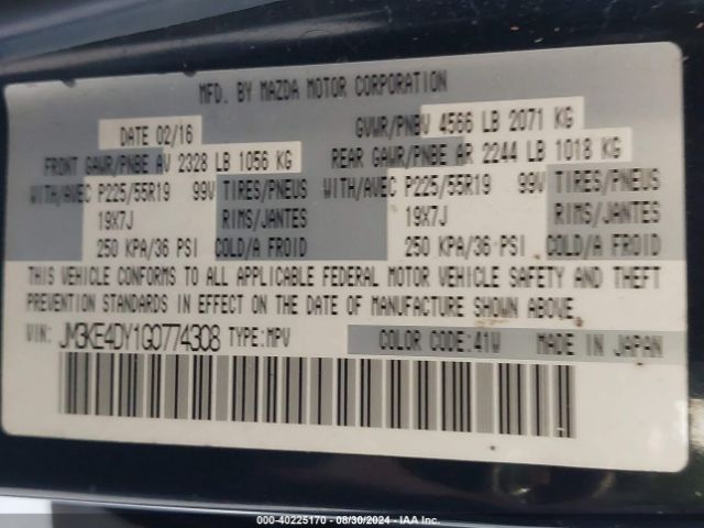 JM3KE4DY1G0774308 Mazda Cx-5 Grand Touring