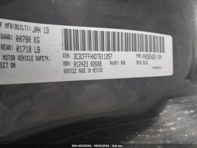 2013 FIAT 500 3C3CFFFHXDT611257 Photo 8