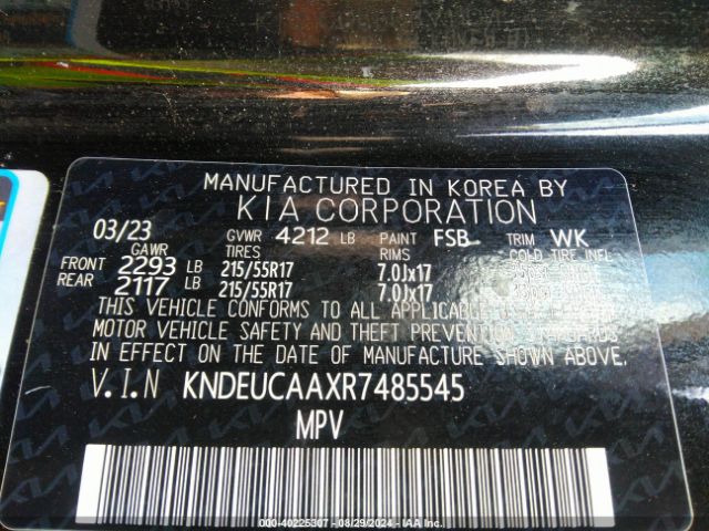 KNDEUCAAXR7485545 KIA SELTOS S