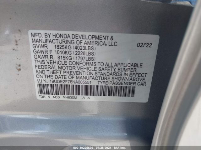 19UDE2F78NA005551 Acura Ilx Premium Package