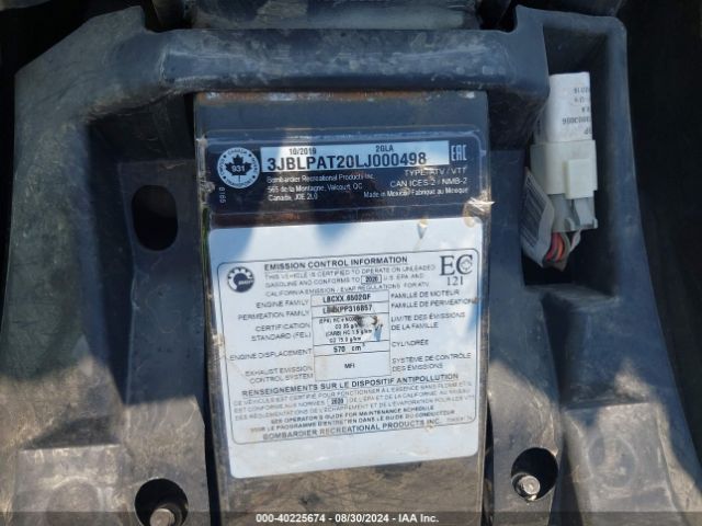 2020 CAN-AM OUTLANDER MAX 3JBLPAT20LJ000498 Photo 9