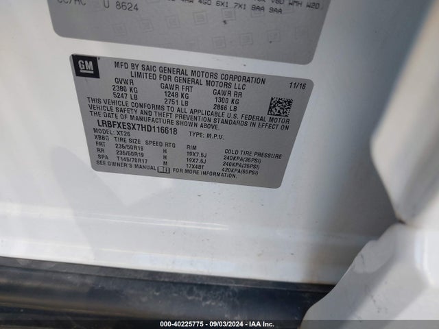 LRBFXESX7HD116618 Buick Envision Premium I