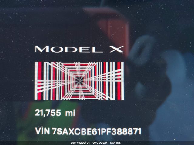 7SAXCBE61PF388871 Tesla Model X Plaid Tri Motor All-wheel Drive