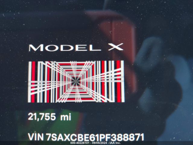 7SAXCBE61PF388871 Tesla Model X Plaid Tri Motor All-wheel Drive