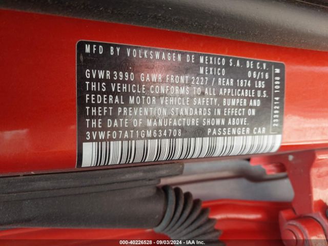 3VWF07AT1GM634708 Volkswagen Beetle 1.8t S