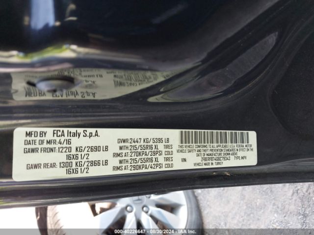 ZFBERFBT4G6C79343 RAM Promaster City Tradesman Slt