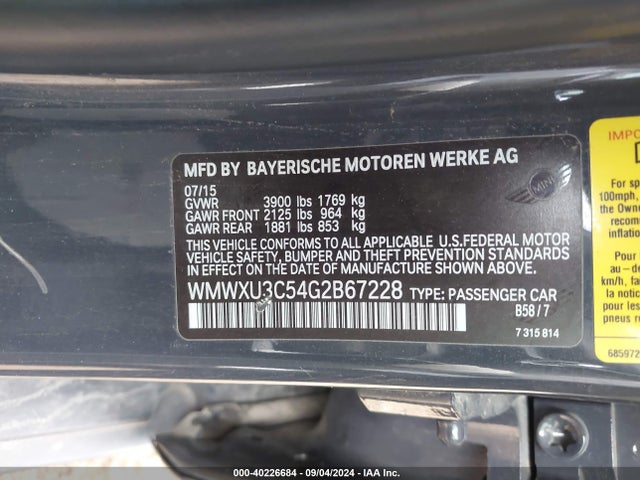 2016 MINI HARDTOP WMWXU3C54G2B67228 Photo 8