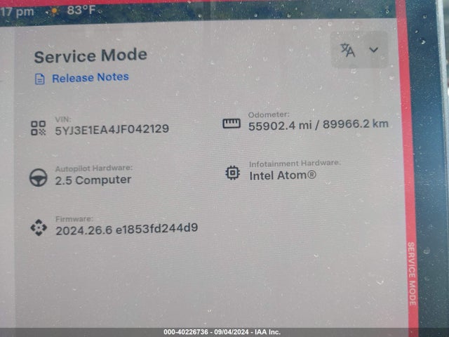 2018 TESLA MODEL 3 5YJ3E1EA4JF042129 Photo 6