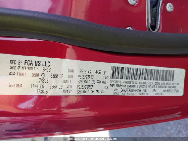 1C4NJPFA9GD794236 Jeep Patriot Latitude
