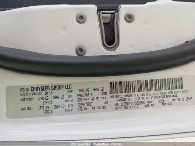 1C6RR7FG1FS528581 RAM 1500 Tradesman