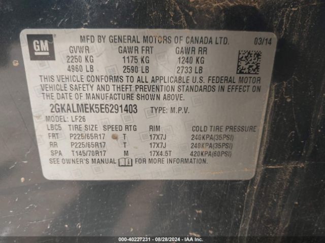 2GKALMEK5E6291403 GMC Terrain Sle-1