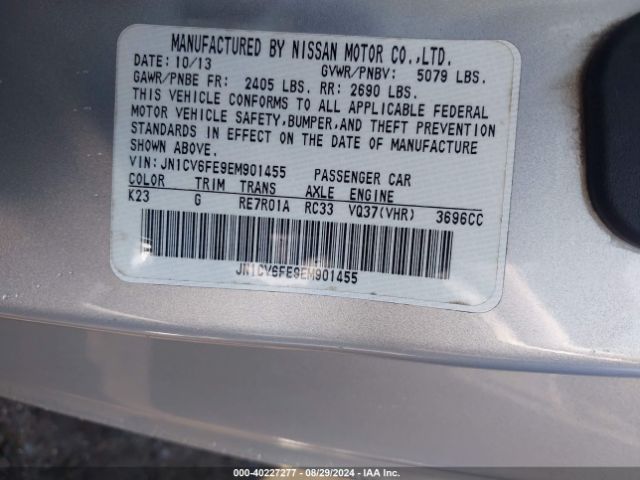 JN1CV6FE9EM901455 Infiniti Q60