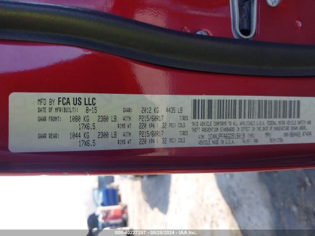 1C4NJPFA6GD519018 Jeep Patriot Latitude