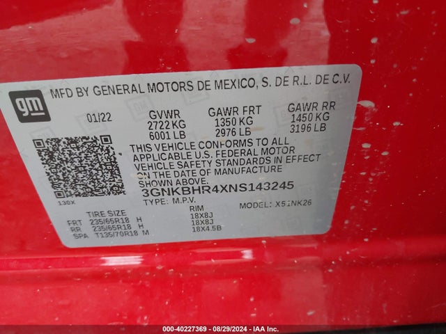 Chevrolet Blazer Awd 2lt 2022 3GNKBHR4XNS143245 Image 9