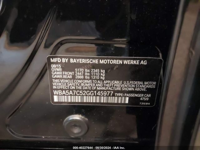 WBA5A7C52GG145977 BMW 528i Xdrive