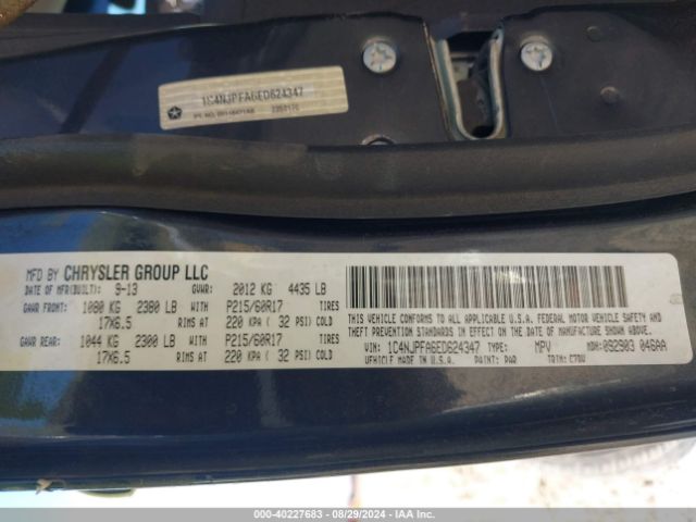 1C4NJPFA6ED624347 Jeep Patriot Latitude