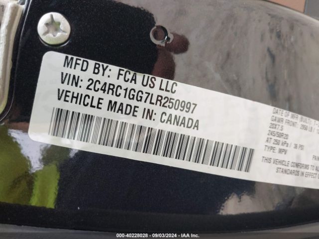 2C4RC1GG7LR250997 Chrysler Pacifica Limited