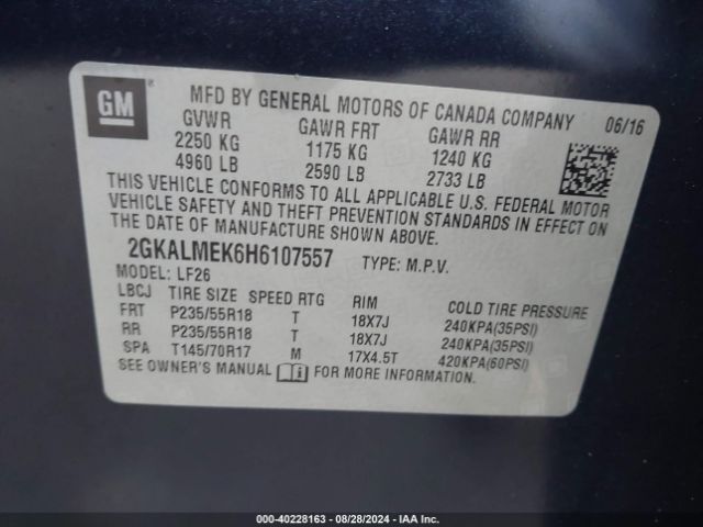 2GKALMEK6H6107557 GMC Terrain Sle-1