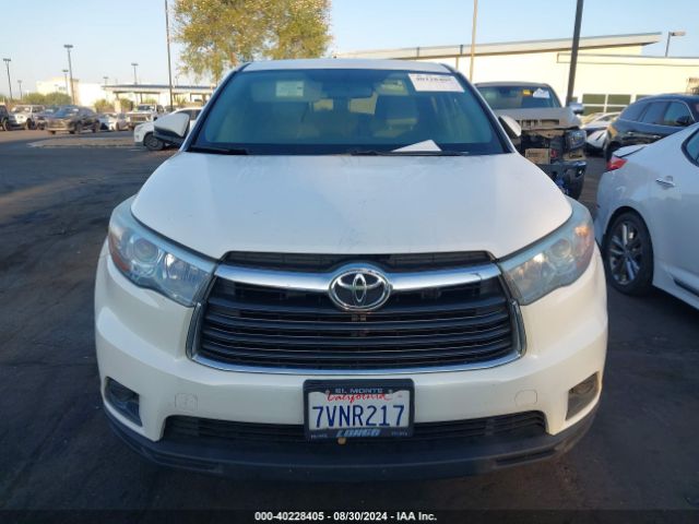 5TDZARFH5GS022492 Toyota Highlander Le