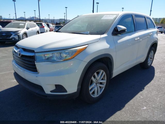 5TDZARFH5GS022492 Toyota Highlander Le