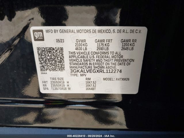 3GKALVEGXRL112274 GMC Terrain Awd Slt