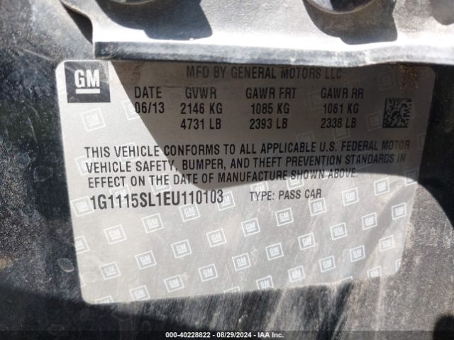 1G1115SL1EU110103 Chevrolet IMPALA 1LT