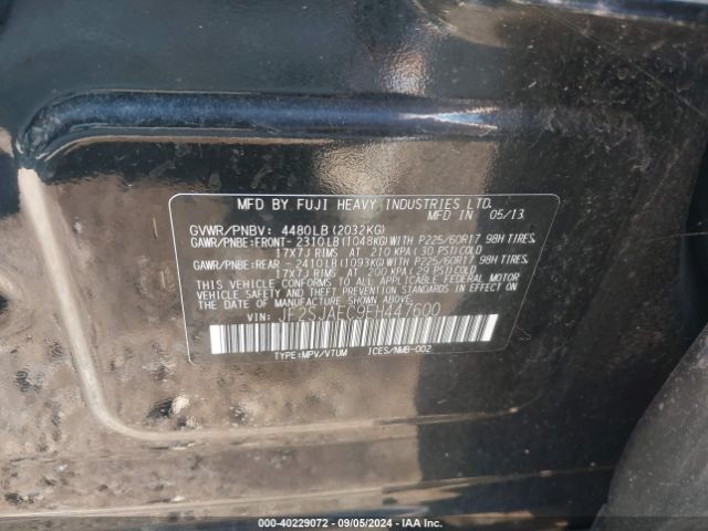 JF2SJAEC9EH447600 Subaru Forester 2.5i Premium