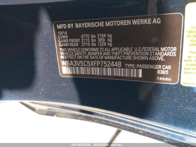 WBA3V5C5XFP752448 BMW 428i