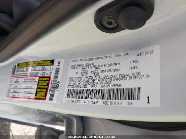 5TFCZ5AN8MX246205 Toyota Tacoma Trd Off-road