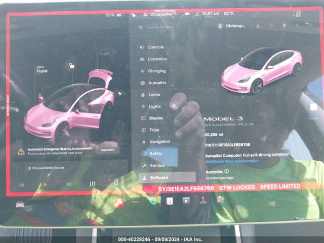 5YJ3E1EA2LF658768 Tesla Model 3 Standard Range Plus Rear-wheel Drive/standard Range Rear-wheel Drive