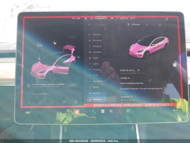 5YJ3E1EA2LF658768 Tesla Model 3 Standard Range Plus Rear-wheel Drive/standard Range Rear-wheel Drive