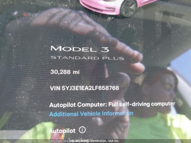5YJ3E1EA2LF658768 Tesla Model 3 Standard Range Plus Rear-wheel Drive/standard Range Rear-wheel Drive