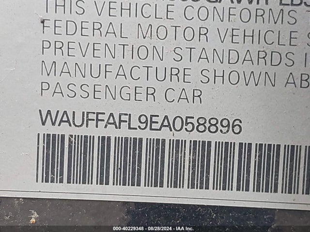 Audi A4 2.0t Premium 2014 WAUFFAFL9EA058896 Image 9