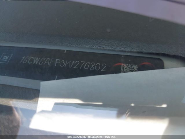 1GCWGAFP3K1276802 Chevrolet Express 2500 Work Van