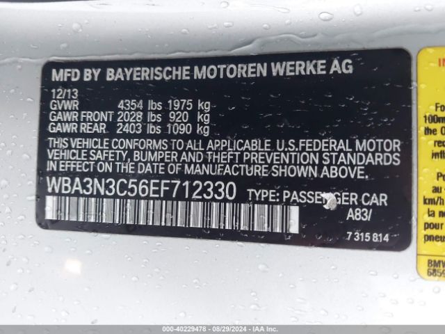WBA3N3C56EF712330 BMW 428i