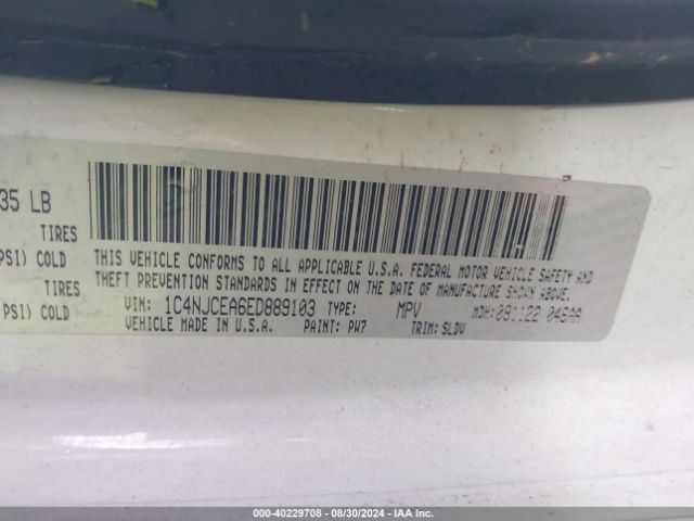 1C4NJCEA6ED889103 Jeep Compass High Altitude