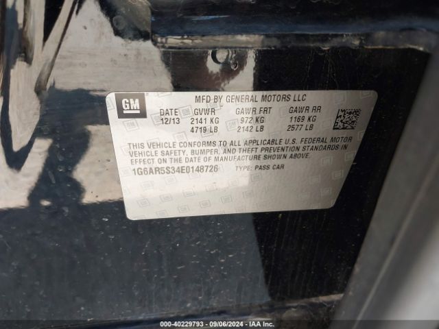 1G6AR5S34E0148726 Cadillac CTS LUXURY
