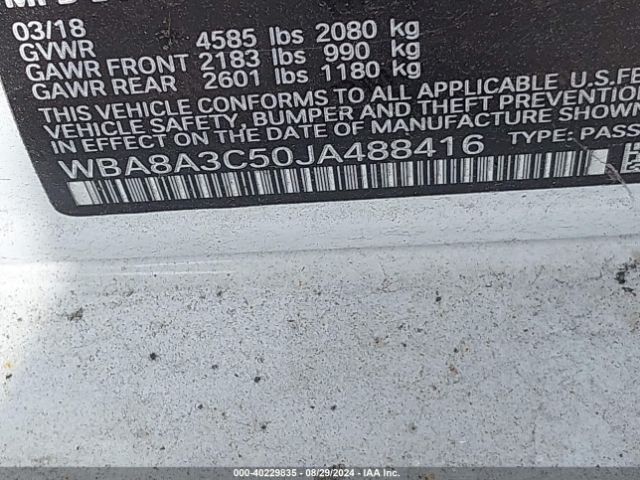 WBA8A3C50JA488416 BMW 320i Xdrive
