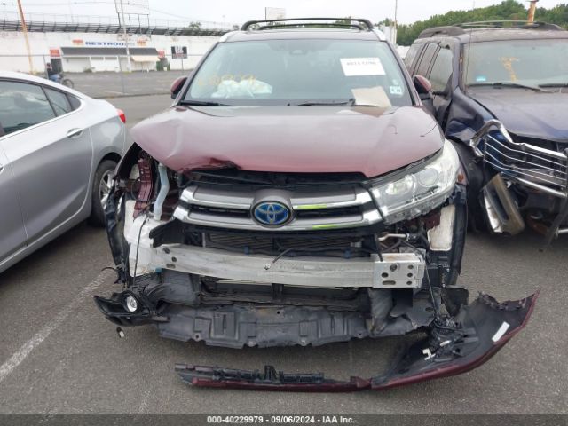5TDDGRFH6KS059407 Toyota Highlander Hybrid Limited Platinum
