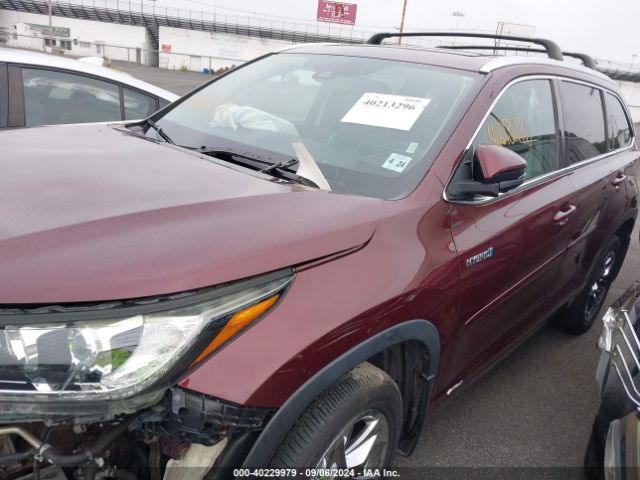 5TDDGRFH6KS059407 Toyota Highlander Hybrid Limited Platinum