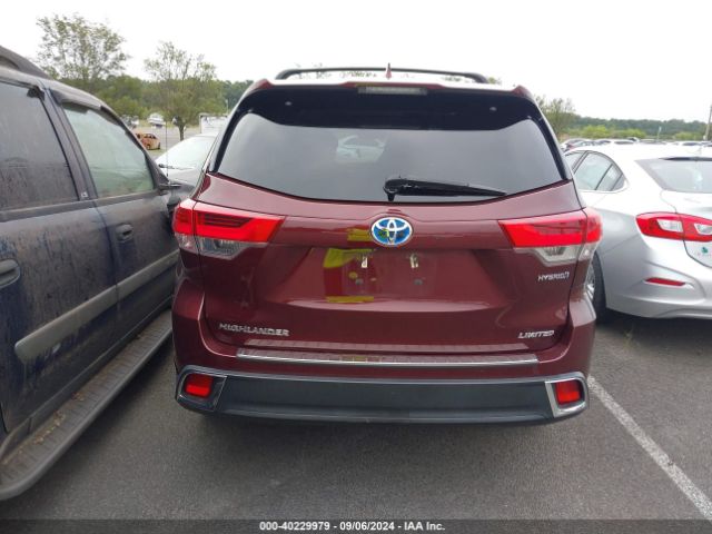 5TDDGRFH6KS059407 Toyota Highlander Hybrid Limited Platinum