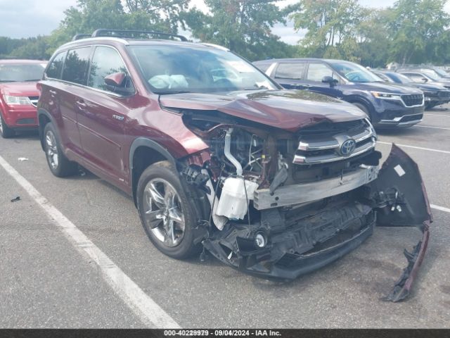 5TDDGRFH6KS059407 Toyota Highlander Hybrid Limited Platinum