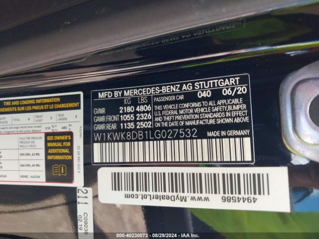 W1KWK8DB1LG027532 Mercedes-Benz C 300