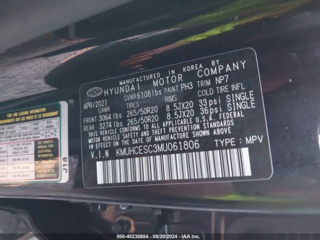 KMUHCESC3MU061806 Genesis Gv80 3.5t Awd