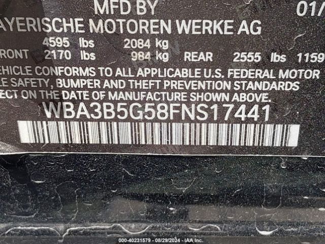 WBA3B5G58FNS17441 BMW 328i Xdrive