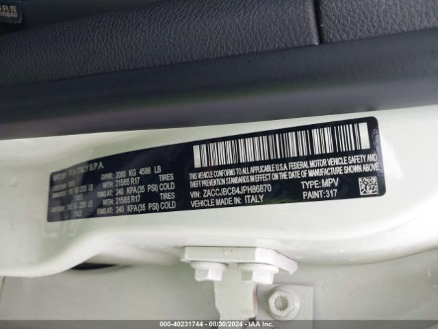 ZACCJBCB4JPH86870 Jeep Renegade Trailhawk 4x4