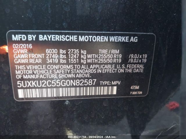 5UXKU2C55G0N82587 BMW X6 Xdrive35i