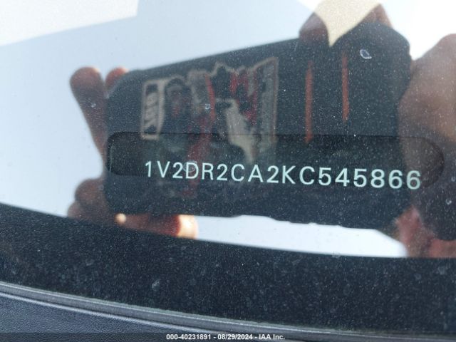 1V2DR2CA2KC545866 Volkswagen Atlas 3.6l V6 Se