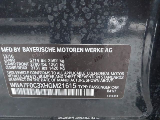 WBA7F0C3XHGM21615 BMW 750i